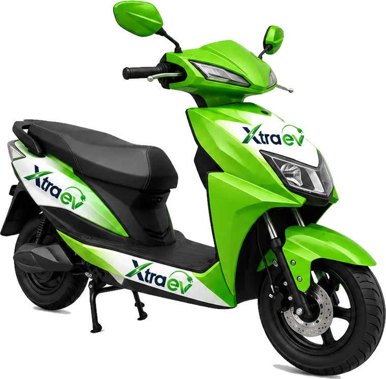Green XtraEV electric scooter
